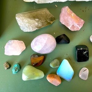 Crystal assortment. Over 50 crystals